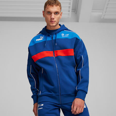 Veste de survêtement à capuche SDS BMW M Motorsport Homme, Pro Blue-M Color, small