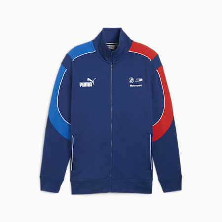 BMW M Motorsport MT7+ Men's Sweat Jacket, Pro Blue-M Color, small