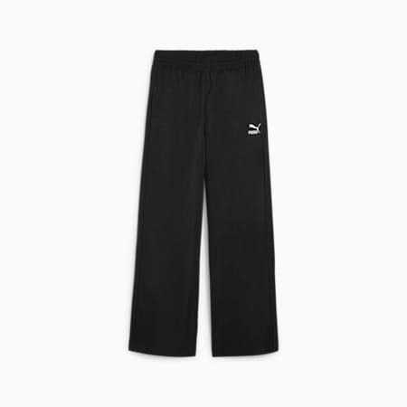 T7 Women's Relaxed Track Pants, PUMA Black, small-AUS