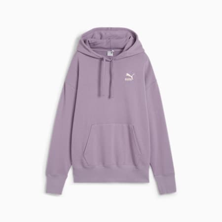 BETTER CLASSICS Relaxed Women's Hoodie, Pale Plum, small