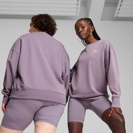 BETTER CLASSICS Relaxed Women's Crew, Pale Plum, small