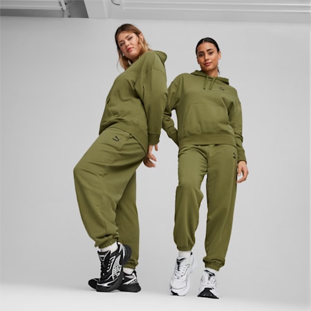 BETTER CLASSICS Women's Sweatpants, Olive Green, small-AUS