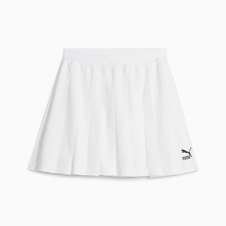 CLASSICS Pleated Skirt, PUMA White, small