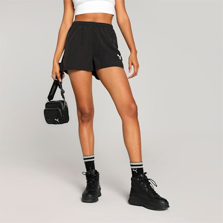 CLASSICS Women's A-Line Shorts, PUMA Black, small