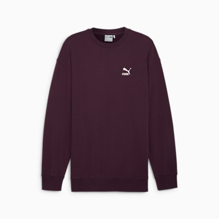 BETTER CLASSICS Unisex Relaxed Sweatshirt, Midnight Plum, small-AUS