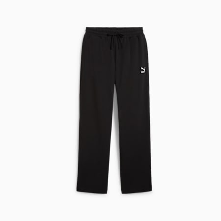 Puma sweatpants black and white discount