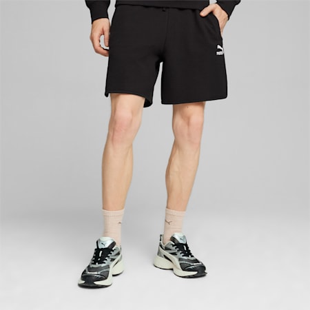 Shorts Classics in tessuto waffle da uomo, PUMA Black, small