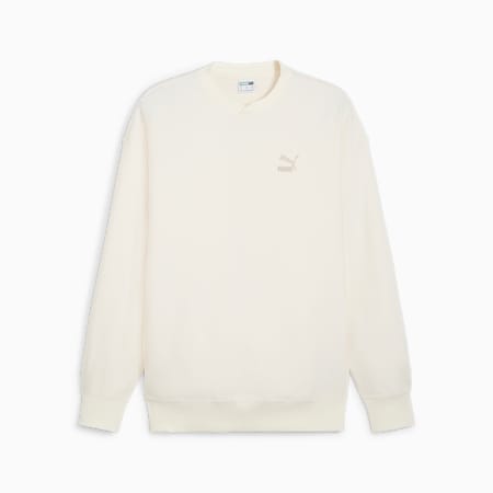 CLASSICS sweatshirt met wafelpatroon voor heren, Frosted Ivory, small