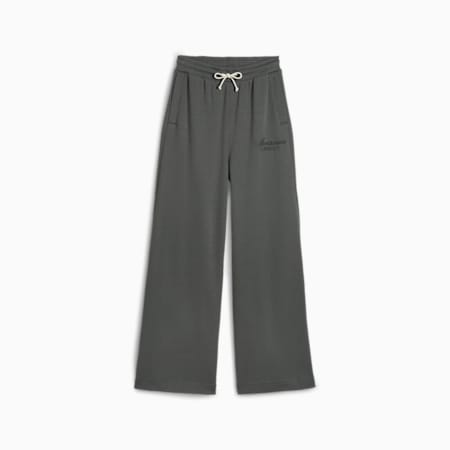 Pantalón de buzo oversize CLASSICS+ para mujer, Mineral Gray, small-PER