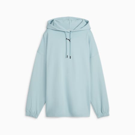 DARE TO Women's Oversized Hoodie, Turquoise Surf, small