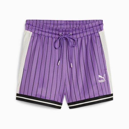 T7 Women's Mesh Shorts, Ultraviolet-AOP, small