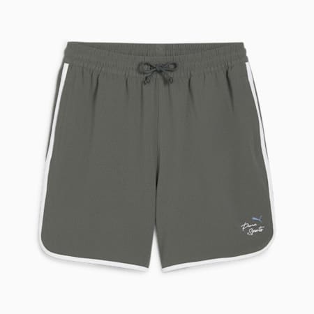 PUMA TEAM Men's Shorts, Mineral Gray, small-SEA
