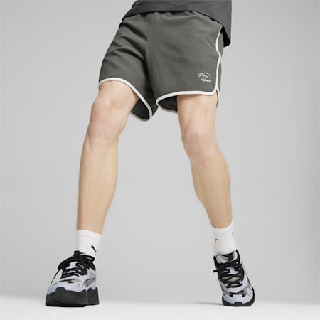 PUMA TEAM Men's Shorts, Mineral Gray, small-IDN