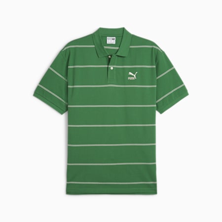 PUMA TEAM Men's Polo, Archive Green-AOP, small-IDN