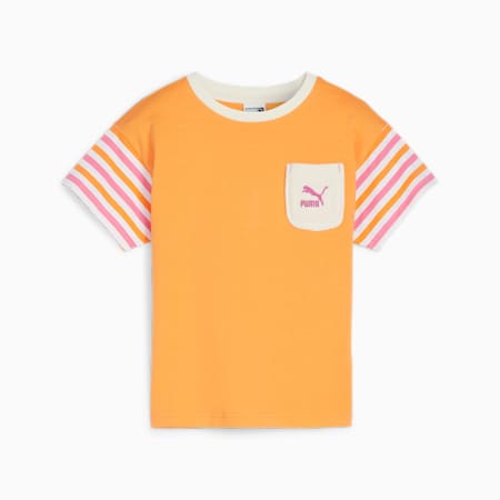 SUMMER CAMP CLASSICS T-shirt voor kinderen, Clementine, small