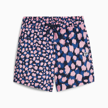 Shorts in tessuto PUMA x PEDROCHE DOWNTOWN da donna, Club Navy-AOP, small