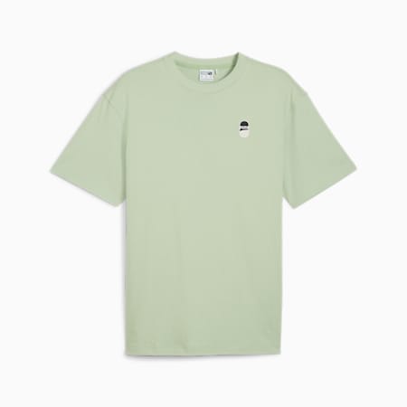 T-shirt grafica DOWNTOWN 180, Pure Green, small