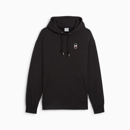 DOWNTOWN 180 Hoodie, PUMA Black-Espresso Brown, small