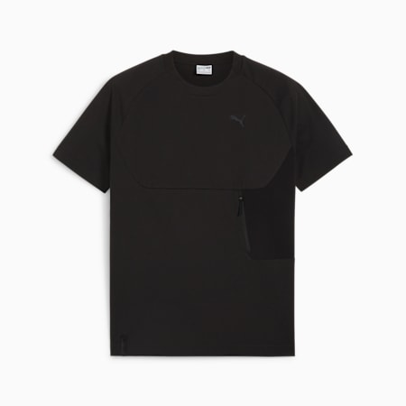 PUMATECH Men's Pocket Tee, PUMA Black, small-AUS