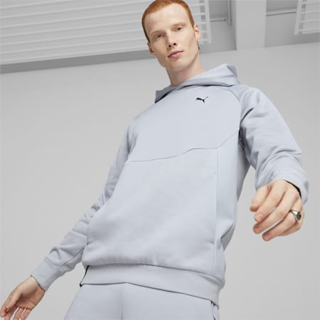 Hoodie PUMATECH Homme, Gray Fog, small-DFA