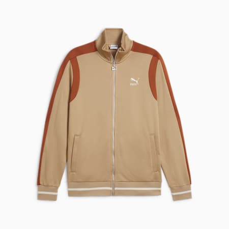 T7 Men's Track Jacket, Prairie Tan, small-SEA