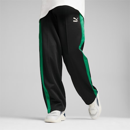 T7 Men's Track Pants, PUMA Black, small-AUS