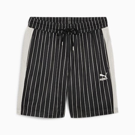For the Fanbase T7 Men's Mesh Shorts, PUMA Black-AOP, small