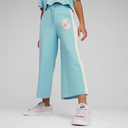 T7 SNFLR 7/8-sweatpants voor meisjes, Turquoise Surf, small