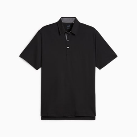 MATTR Brigade Men's Golf Polo, PUMA Black-Slate Sky, small-AUS