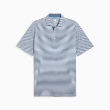 Polo Men's Golf Pique, Blue Horizon-White Glow, small-IDN