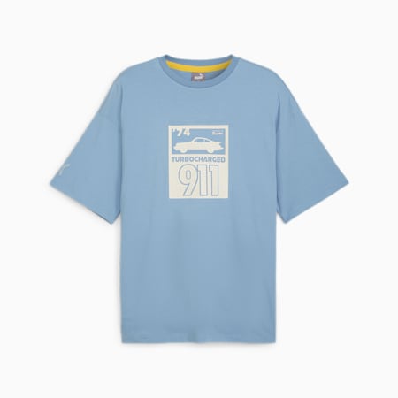 Porsche Legacy Statement Tee, Zen Blue, small-THA