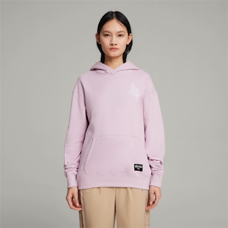 PUMA x SOPHIA CHANG hoodie voor dames, Grape Mist, small