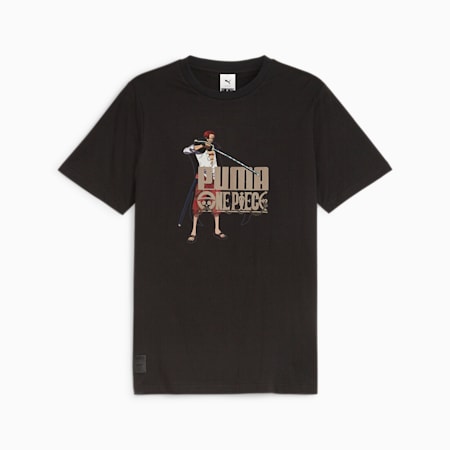 T-shirt grafica PUMA x One Piece da uomo, PUMA Black, small