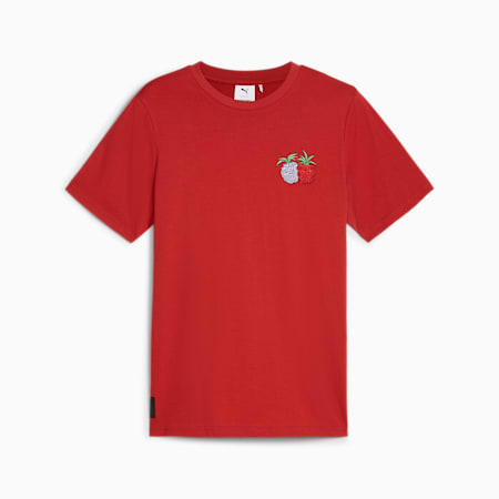 חולצת טי עם הדפס PUMA x ONE PIECE, Club Red, small-DFA