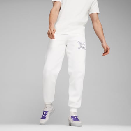 Puma white joggers deals