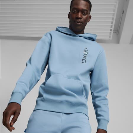 Hoodie PUMA x PLAYSTATION, Zen Blue, small-DFA