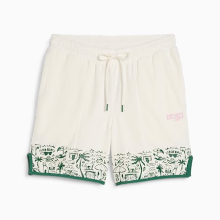 The Fairgrounds Terry Basketball-Shorts, Frosted Ivory, small