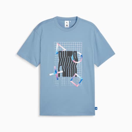 PUMA x PLAYSTATION T-Shirt, Zen Blue, small