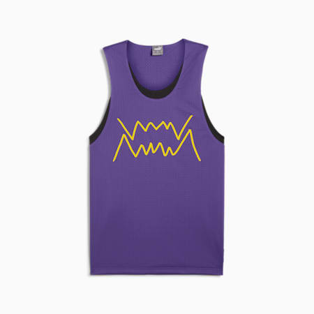 Jaws Core Men's Basketball Tank, Team Violet-PUMA Black, small-AUS