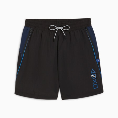PUMA x PLAYSTATION® Men's Shorts, PUMA Black, small