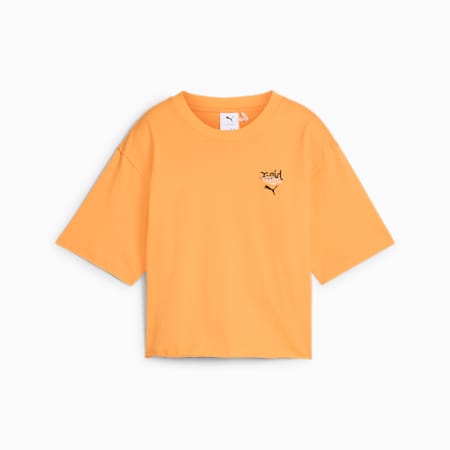 T-shirt à imprimés PUMA x X-GIRL, Clementine, small