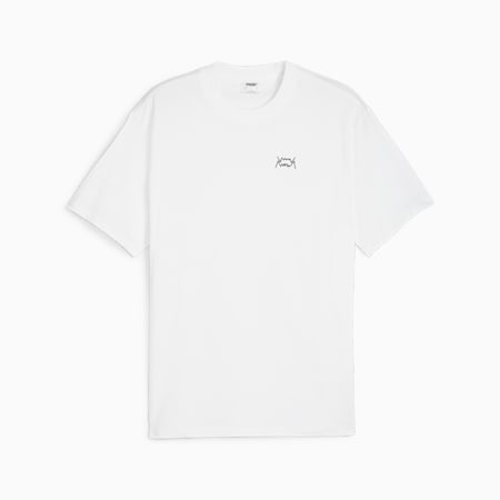 Jaws EMB Core T-shirt voor heren, PUMA White, small