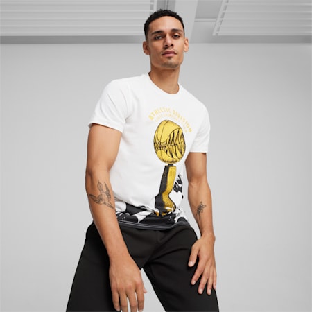 The Golden Ticket basketbal-T-shirt, PUMA White, small