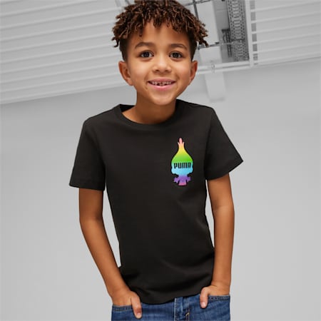 Camiseta PUMA x TROLLS para niño, PUMA Black, small