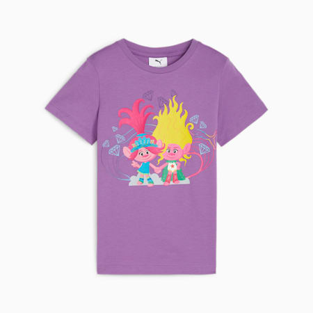 PUMA x TROLLS T-shirt voor kinderen, Ultraviolet, small