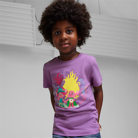 PUMA x TROLLS Kids' Tee, Ultraviolet, small-PHL