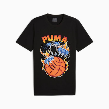 T-shirt da basket TSA da uomo, PUMA Black, small