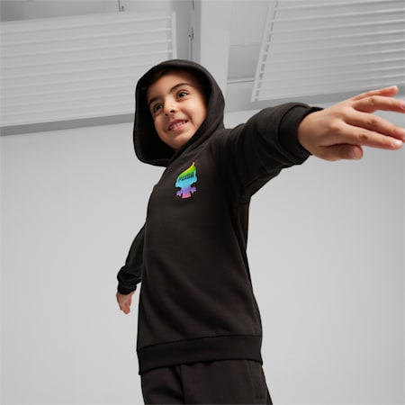 Dziecięca bluza z kapturem PUMA x TROLLS, PUMA Black, small