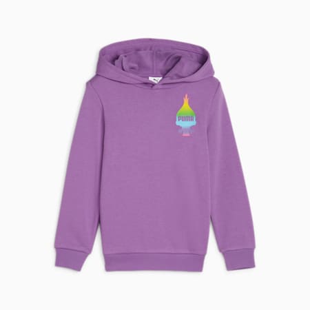 PUMA x TROLLS Kids' Hoodie, Ultraviolet, small