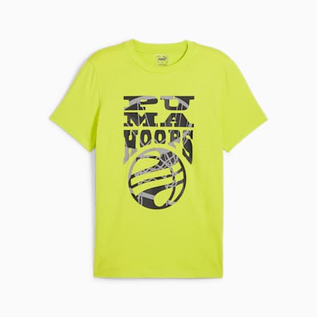 The Hooper Men's Basketball Tee, Lime Pow, small-THA